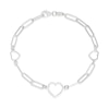 Thumbnail Image 1 of Sterling Silver Heart Detail Bracelet