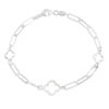 Thumbnail Image 1 of Sterling Silver Clover Detail Bracelet