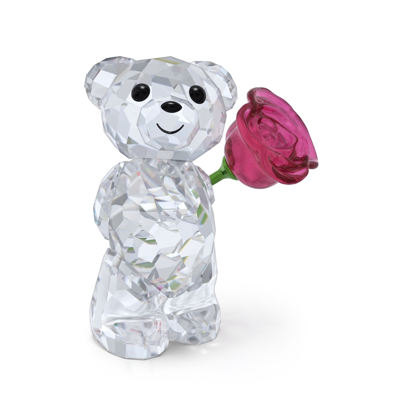 Main Image 1 of Swarovski Kris Bear 'A Rose With Love' Ornament