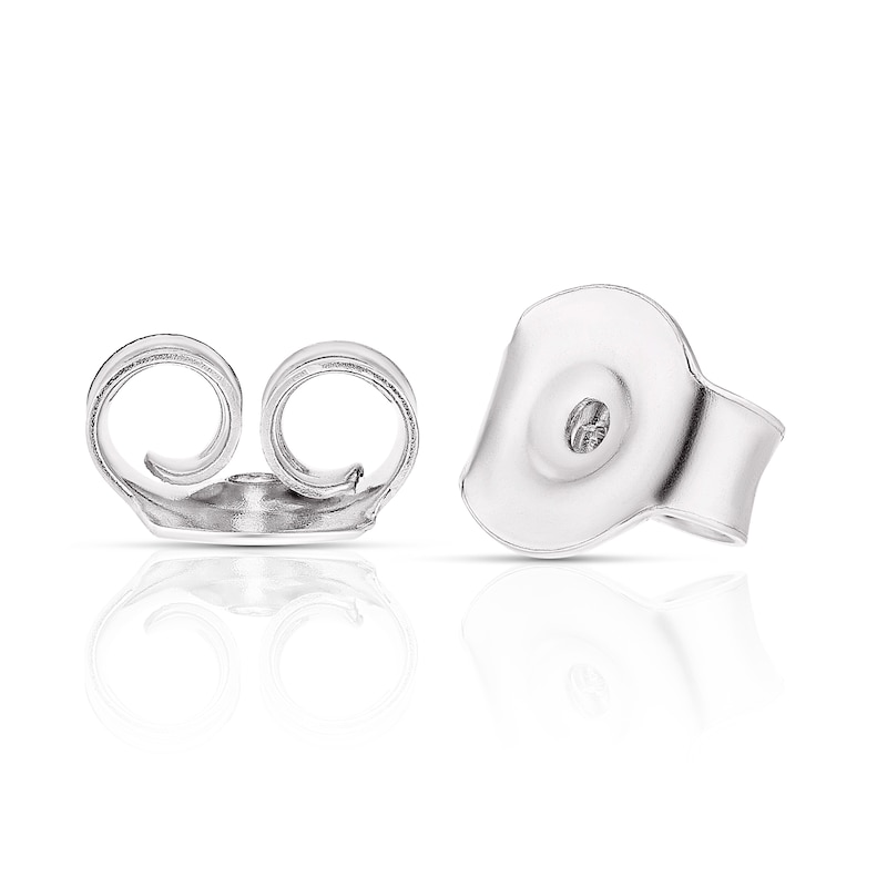 Main Image 2 of Sterling Silver, 9ct Yellow & Rose Gold 6mm Knot Stud Earrings