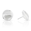 Thumbnail Image 1 of Sterling Silver Hammered Stud Earrings