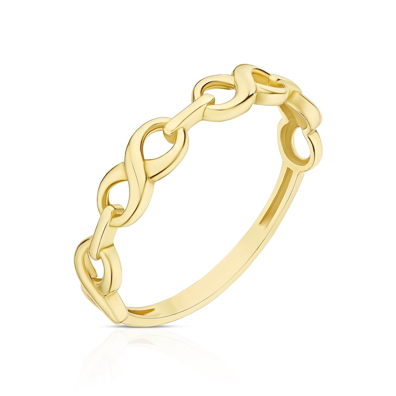Main Image 2 of 9ct Yellow Gold Infinity Ring