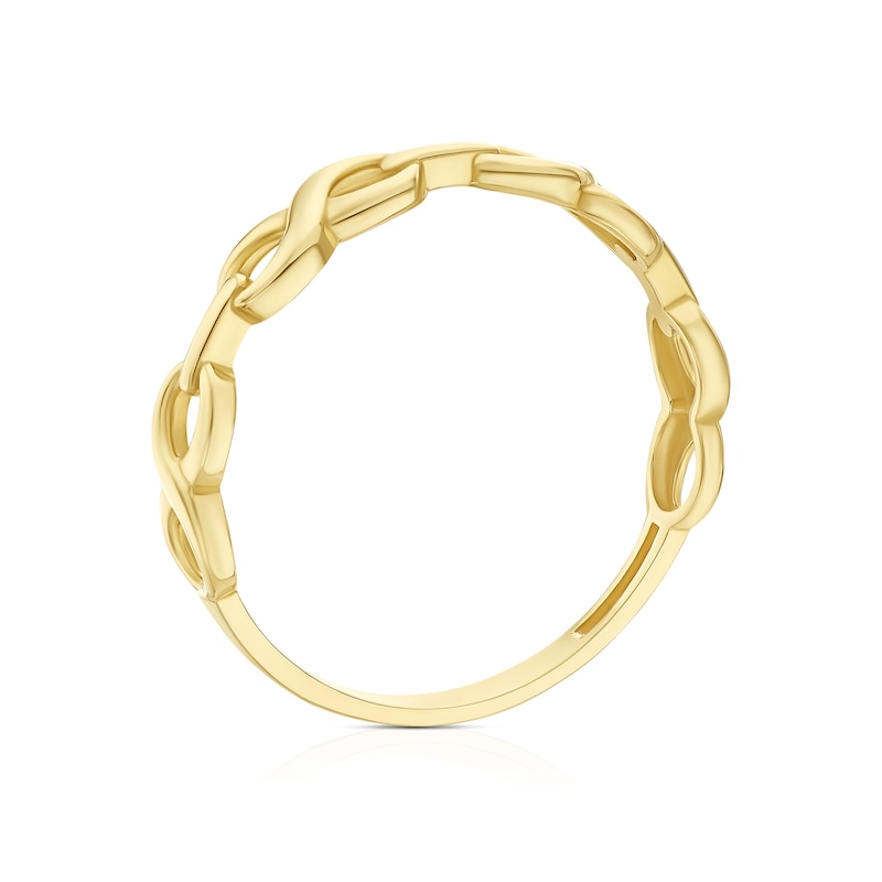 Main Image 3 of 9ct Yellow Gold Infinity Ring