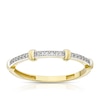 Thumbnail Image 1 of 9ct Yellow Gold Cubic Zirconia Bar Eternity Ring