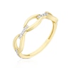 Thumbnail Image 2 of 9ct Yellow Gold Cubic Zirconia Link Ring