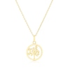 Thumbnail Image 1 of 9ct Yellow Gold Round Tree Pendant Necklace