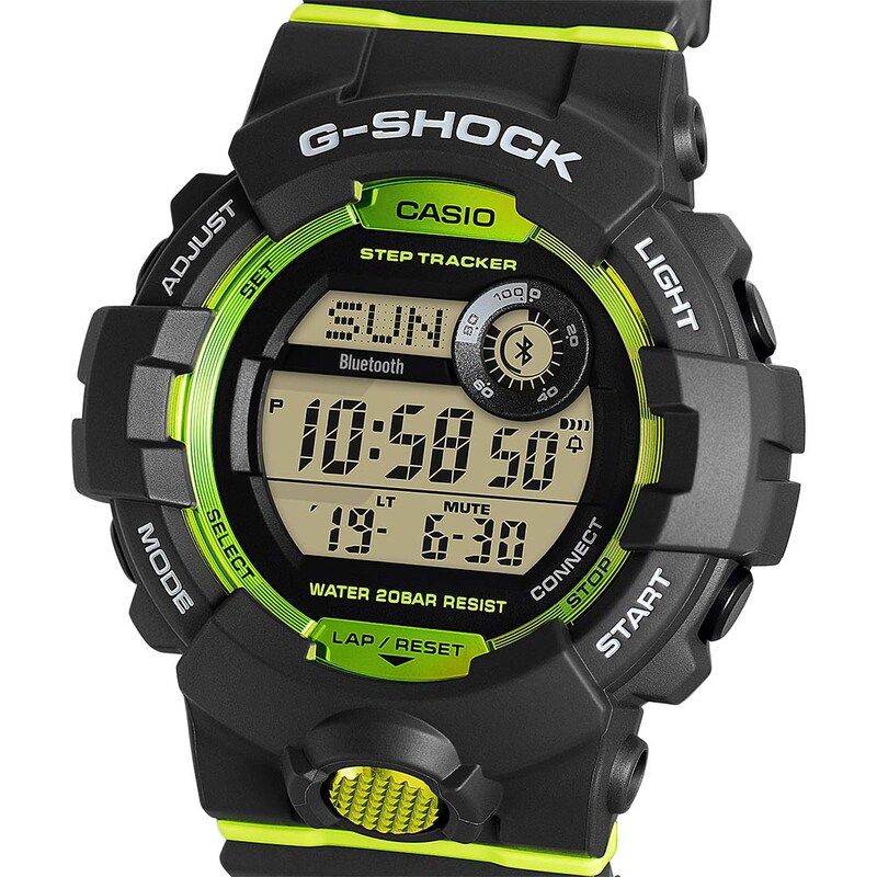 Main Image 4 of G-Shock GBD-800-8AER Men's Steptracker Grey Resin Strap Smart watch