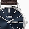 Thumbnail Image 2 of Sekonda Jackson Men's Dark Brown Leather Strap Watch