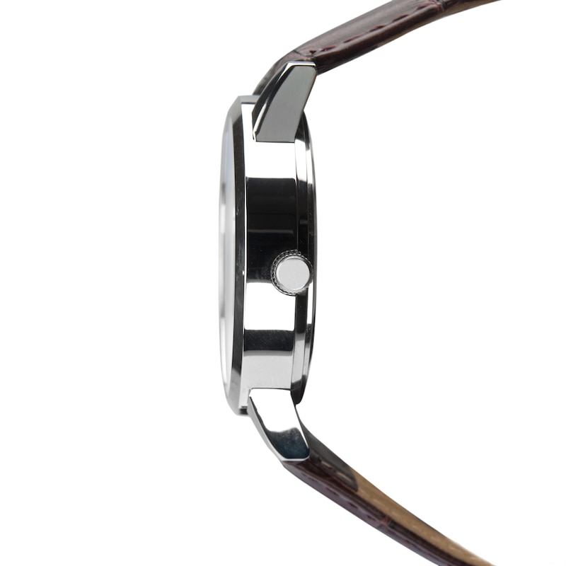 Main Image 3 of Sekonda Jackson Men's Dark Brown Leather Strap Watch