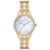 Thumbnail Image 2 of Bulova Classic Crystal Ladies' Gold Tone Bracelet & Watch Gift Set