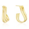 Thumbnail Image 1 of 9ct Yellow Gold Diamond Cut Twisted Hoop Earrings