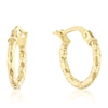 Thumbnail Image 1 of 9ct Yellow Gold 10mm Diamond Cut Hoop Earrings