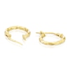Thumbnail Image 2 of 9ct Yellow Gold 10mm Diamond Cut Hoop Earrings