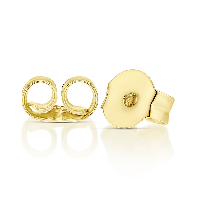 Main Image 2 of 9ct Yellow Gold Pear Cubic Zirconia Open Hoop Earrings