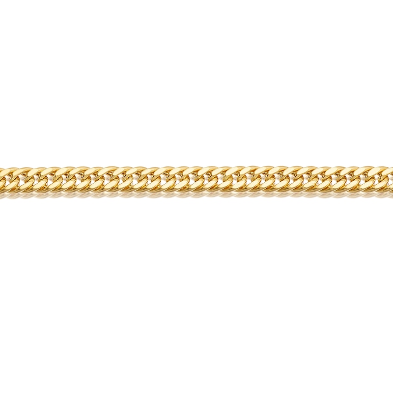Main Image 2 of 9ct Yellow Gold Curb 7.5" Bracelet
