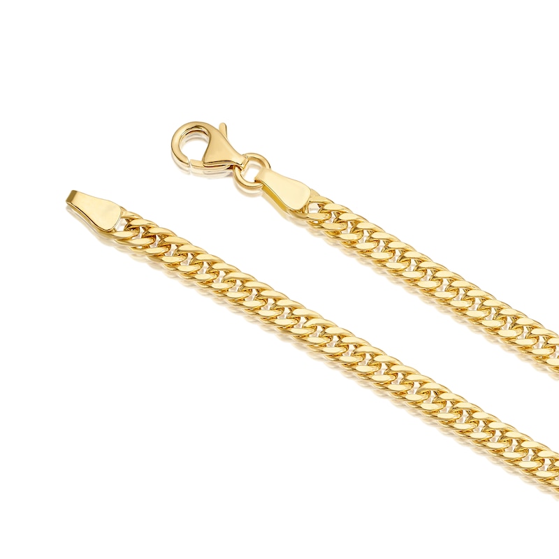 Main Image 3 of 9ct Yellow Gold Curb 7.5" Bracelet