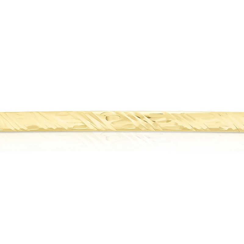 Main Image 2 of 9ct Yellow Gold Patterned Bangle