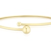 Thumbnail Image 2 of 9ct Yellow Gold Crossover Ball Bangle