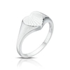 Thumbnail Image 2 of Sterling Silver Patterned Heart Signet Ring