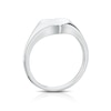 Thumbnail Image 3 of Sterling Silver Patterned Heart Signet Ring