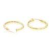 Thumbnail Image 2 of 9ct Yellow Gold 20mm Diamond Cut Hoop Earrings