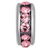 Thumbnail Image 1 of Charmed Memories Sterling Silver Rose Crystal Spacer Bead