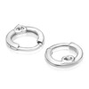 Thumbnail Image 2 of Children's Sterling Silver Diamond Heart Hoop Earrings
