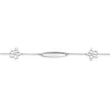 Thumbnail Image 2 of Children's Sterling Silver Diamond Flower ID Bracelet