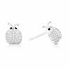 Thumbnail Image 1 of Sterling Silver Cubic Zirconia Ladybird Stud Earrings