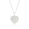 Thumbnail Image 1 of Sterling Silver Cross Heart 18" Heart Locket