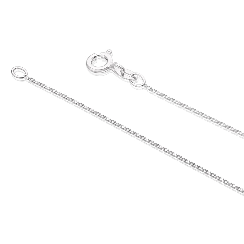 Main Image 3 of Sterling Silver Cross Heart 18" Heart Locket