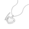 Thumbnail Image 2 of Sterling Silver Daisy Pattern 18" Heart Locket
