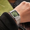 Thumbnail Image 3 of Casio Vintage Green Textured Dial Stainless Steel Bracelet Watch