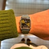 Thumbnail Image 4 of Casio Vintage Green Textured Dial Stainless Steel Bracelet Watch