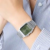 Thumbnail Image 7 of Casio Vintage Green Textured Dial Stainless Steel Bracelet Watch