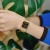 Thumbnail Image 3 of Casio Vintage Gold Tone Brown Digital Dial Stainless Steel Watch