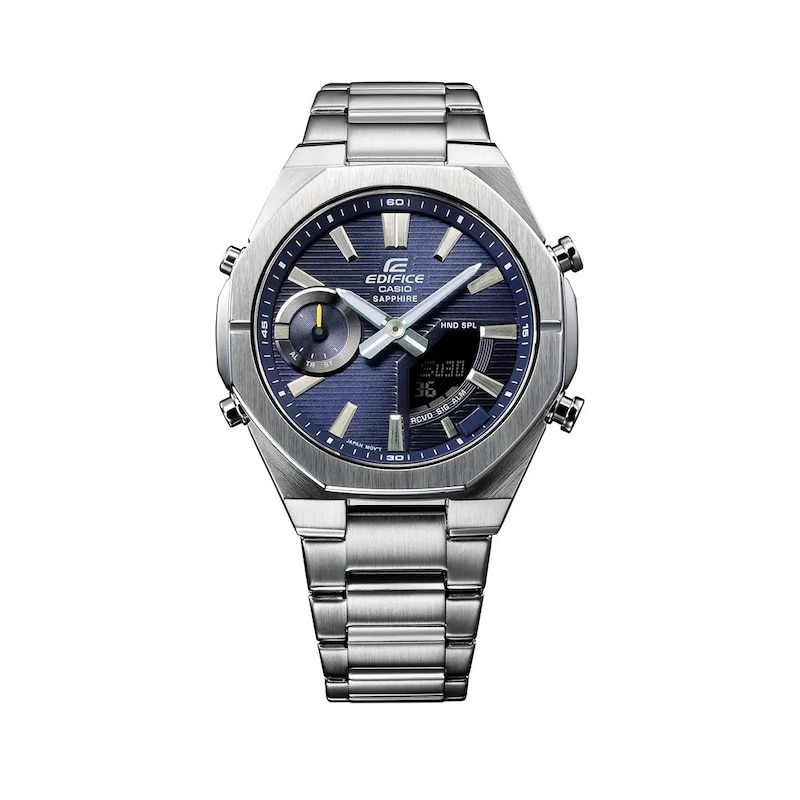 Main Image 1 of Casio Edifice Men's Dark Blue Stainless Steel Bracelet Watch