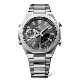 Casio Edifice Men's Grey Dial Stainless Steel Bracelet Watch