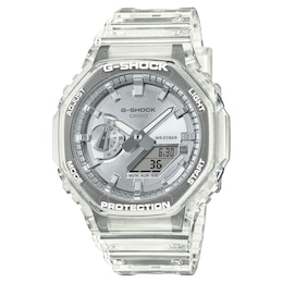 Casio G-Shock Rose Tone Dial Clear Resin Strap Watch