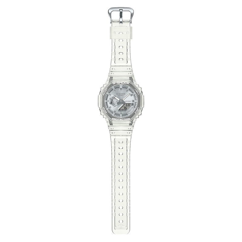 Main Image 2 of Casio G-Shock Silver Dial Clear Resin Strap Watch