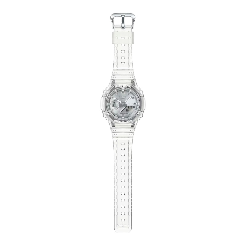 Main Image 4 of Casio G-Shock Silver Dial Clear Resin Strap Watch