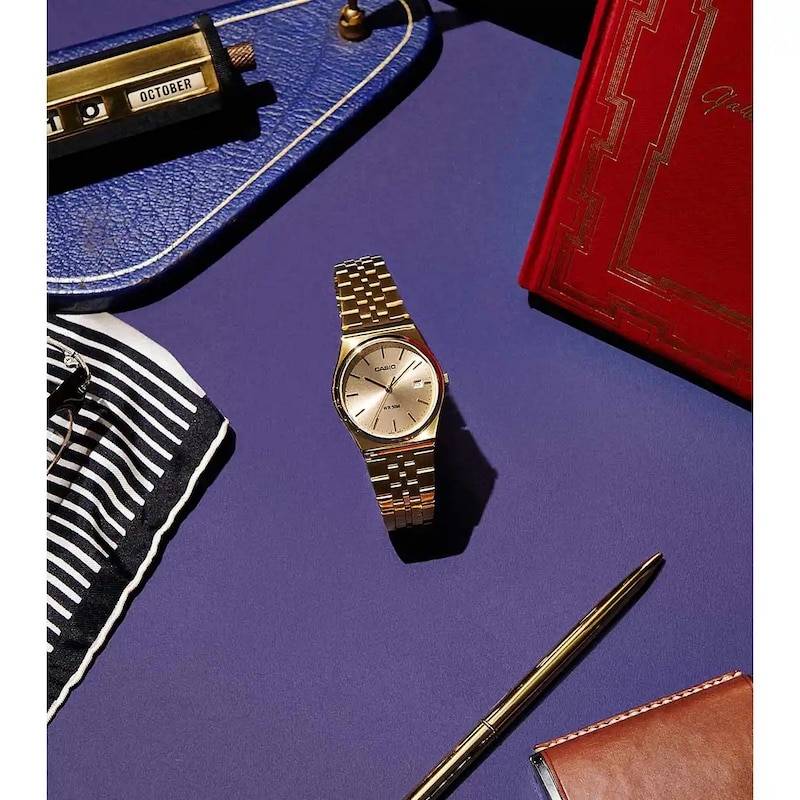 Main Image 2 of Casio Men's Vintage Gold Tone Bracelet Watch