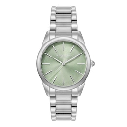 Olivia Burton Ladies' Glowful Mint Green Dial Stainless Steel Watch