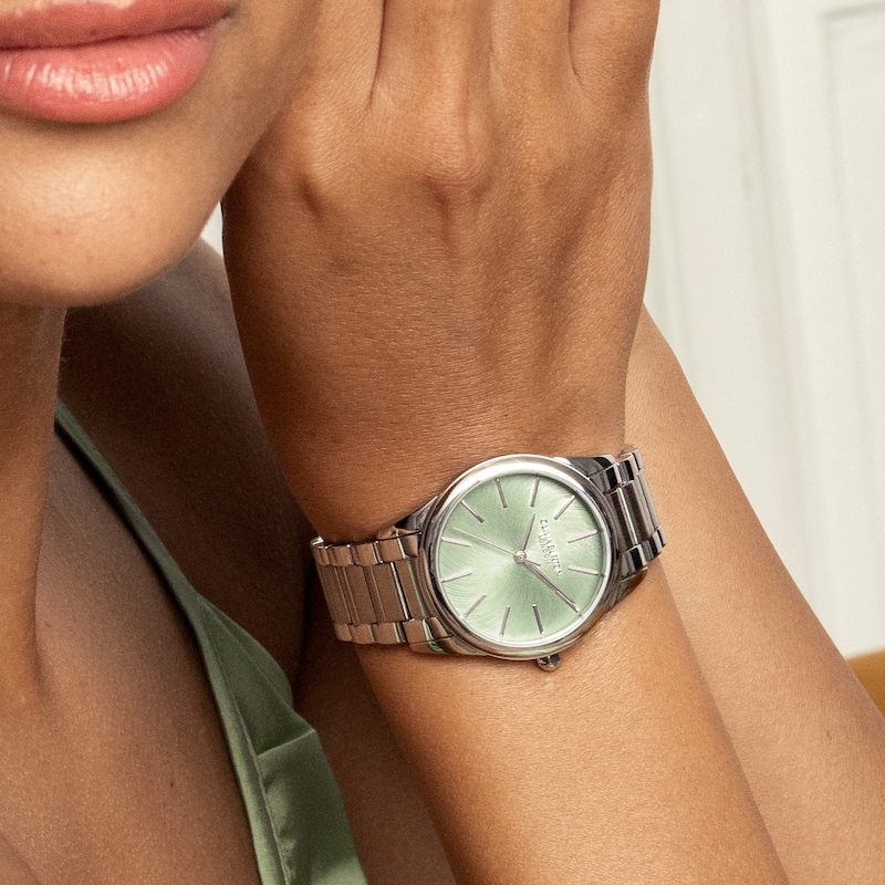 Main Image 5 of Olivia Burton Ladies' Glowful Mint Green Dial Stainless Steel Watch