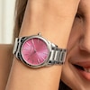 Thumbnail Image 5 of Olivia Burton Ladies' Glowful Pink Dial Stainless Steel Watch