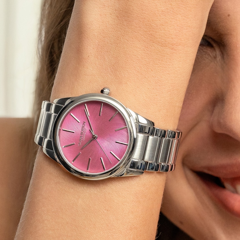 Main Image 5 of Olivia Burton Ladies' Glowful Pink Dial Stainless Steel Watch