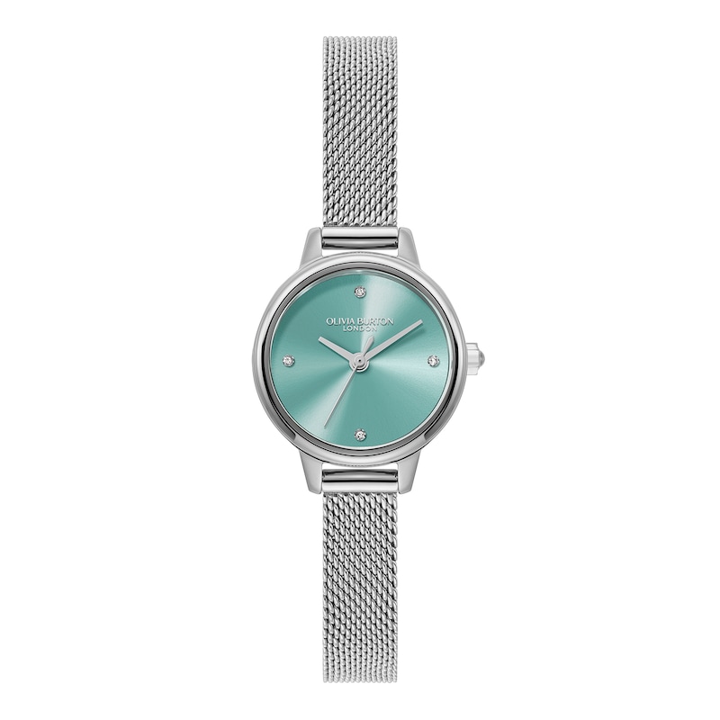 Main Image 1 of Olivia Burton Ladies' Mini Classics Turquoise Dial Stainless Steel Mesh Watch