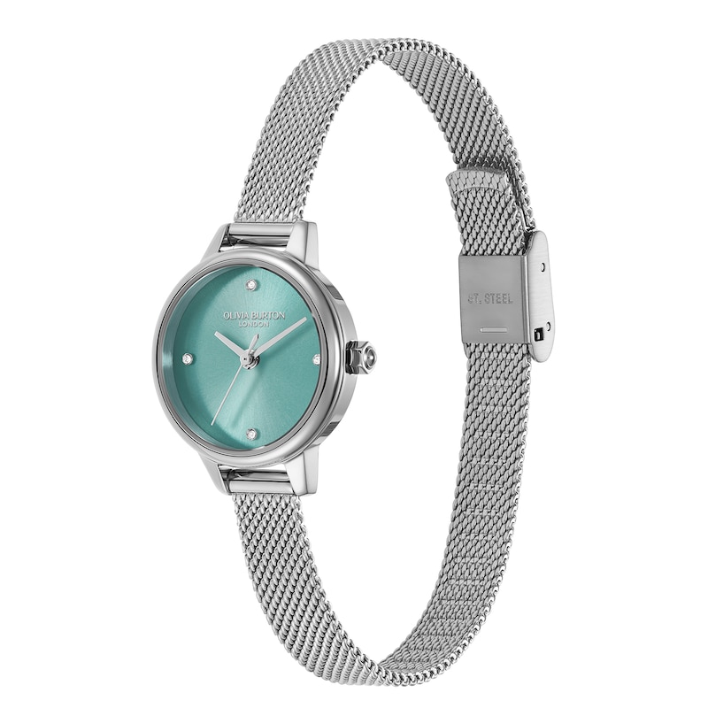 Main Image 2 of Olivia Burton Ladies' Mini Classics Turquoise Dial Stainless Steel Mesh Watch