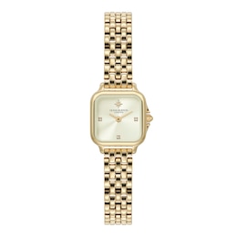 Olivia Burton Ladies' Mini Grosvenor Light Yellow Gold tone Bracelet Watch