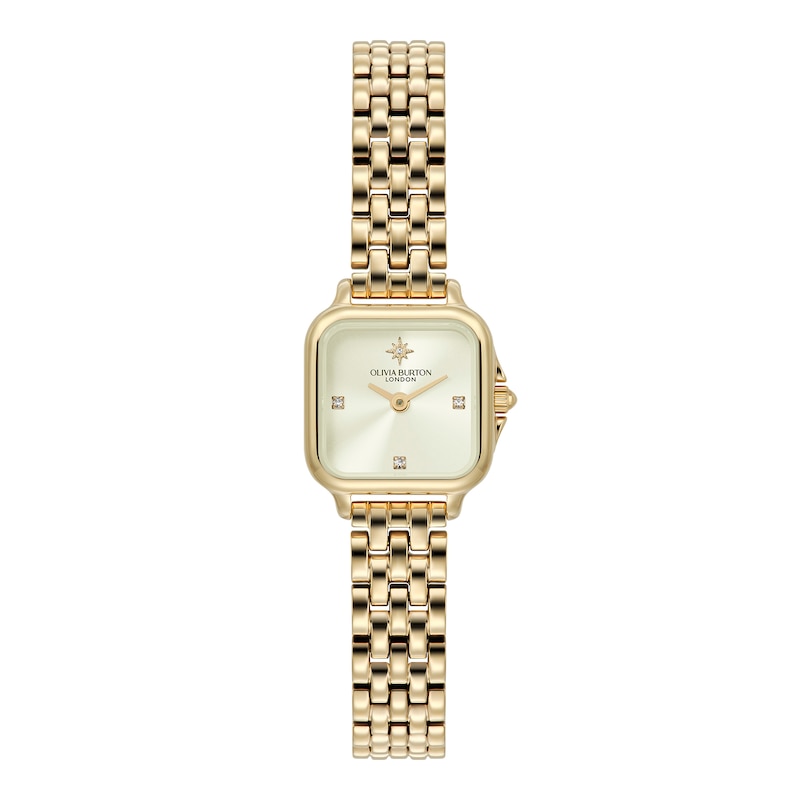 Main Image 1 of Olivia Burton Women's Mini Grosvenor Light Yellow Gold tone Bracelet Watch